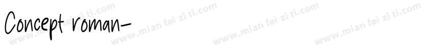 Concept roman字体转换